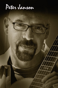 Peter Janson Peter Janson’s brand of American Fingerstyle music brings world-class solo guitar playing to the concert stage… and his original and compelling contemporary style is filled with artistry, superb technical mastery, and heartfelt passion.